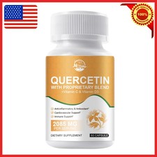 Quercetin 1000mg, Zinc, Vitamin C, Vitamin D, Magnesium - 9 in 1 Immune Support