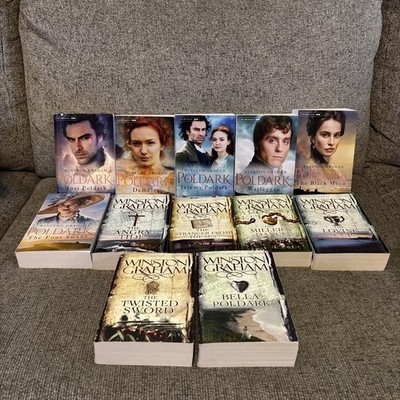 Set of 12 Books Poldark Series by Graham Winston All Paperbacks READ