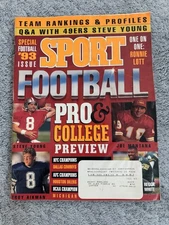 Sport Magazine 1993 Pro & College Football Preview Issue
