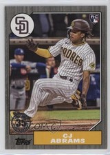 2022 Topps Update 1987 Topps Baseball Black 147/299 CJ Abrams #87TBU-10 1ek2