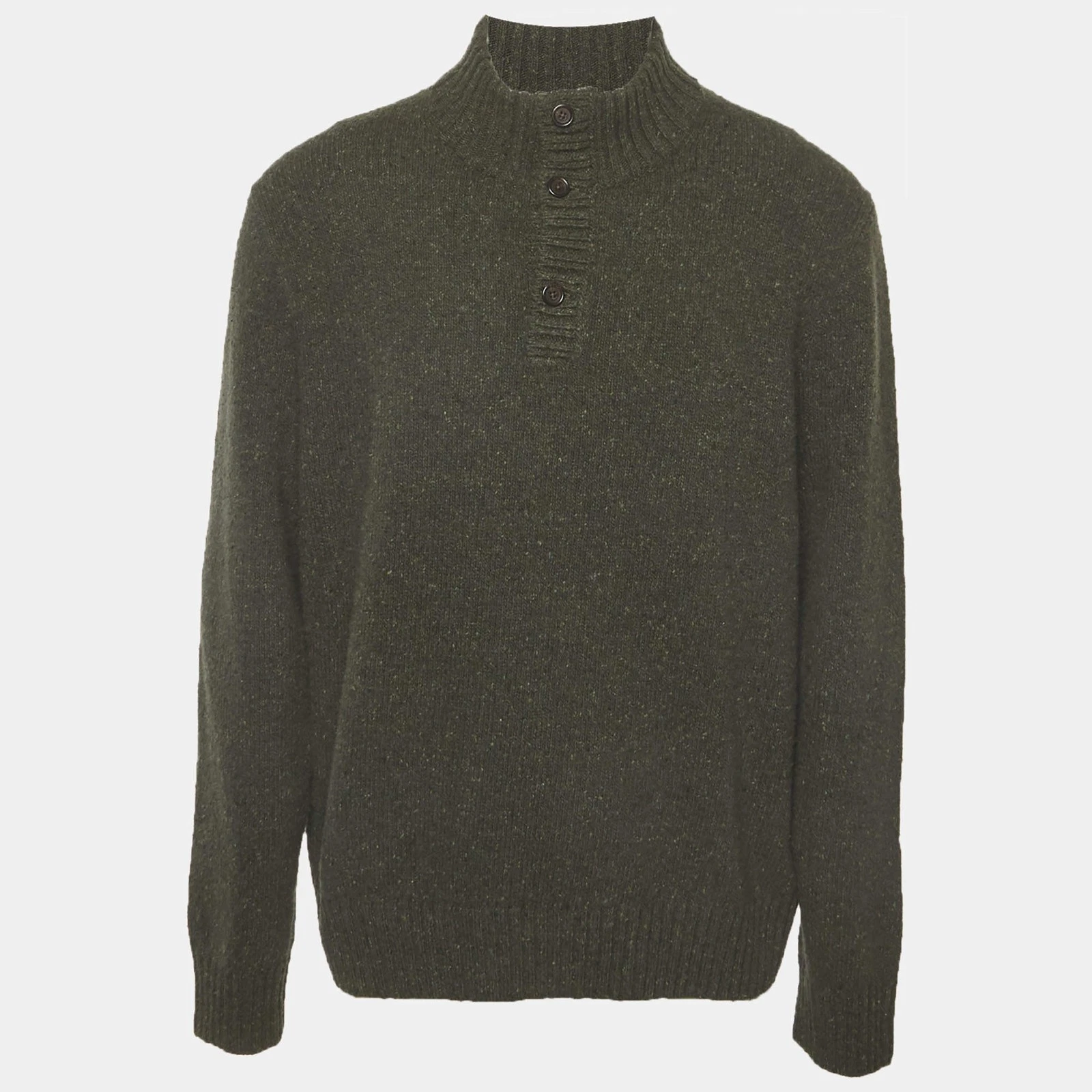 Polo Ralph Lauren Green Wool Blend Long Sleeve Sweater XL