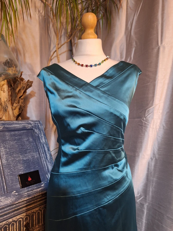 Coast turquoise / green Silk Dress UK16 – Wedding / Party / Evening / Formal - Image 2 of 4