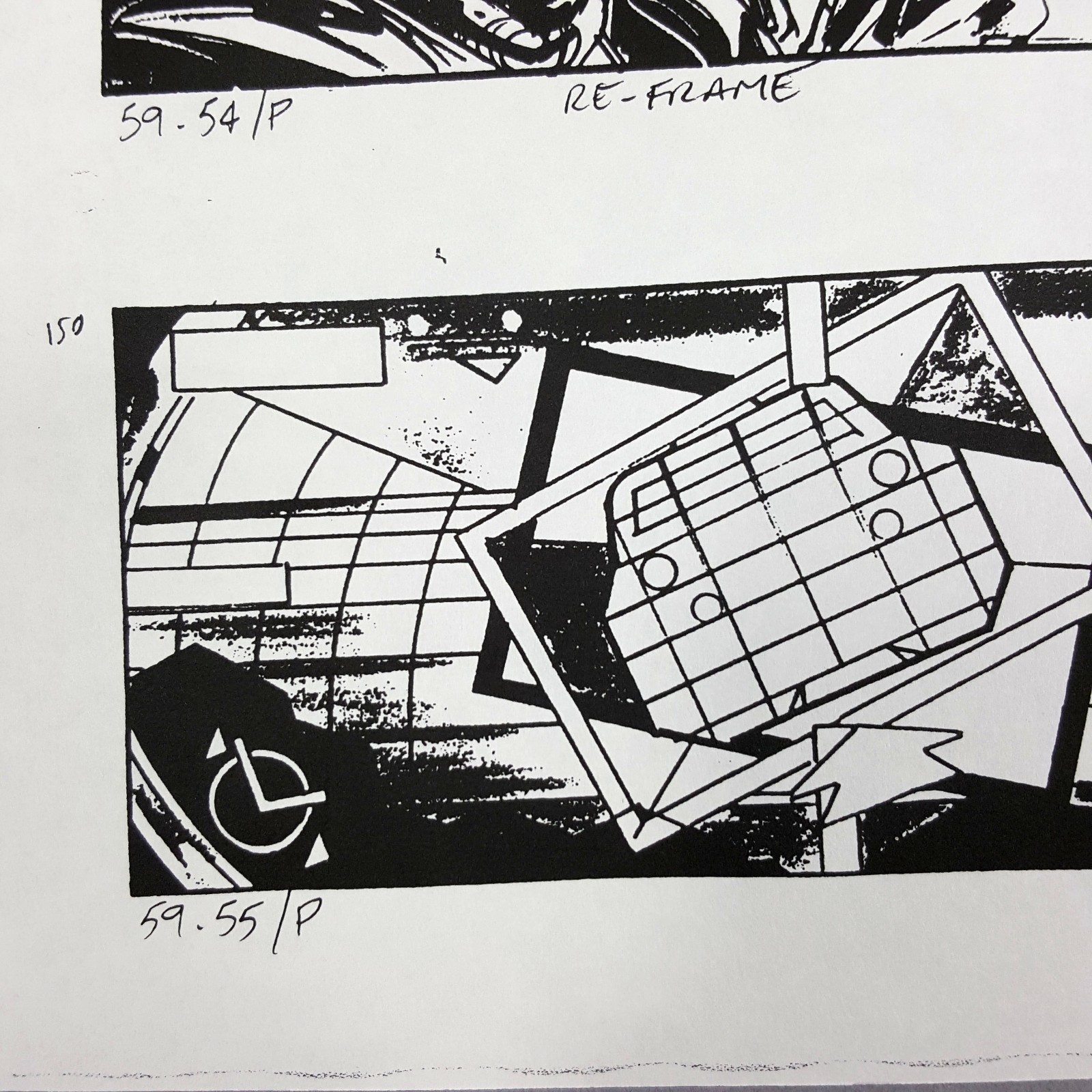 Image 15 of The Fifth Element - Production Used Storyboard, Cab Chase 168-170 , COA