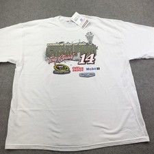 NASCAR Shirt Mens 3XL White Tony Stewart 14 2011 Sprint Cup Champion Racing