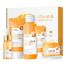 5Pcs Skincare Gift Set for Teenage Girls, Vitamin C Face Skin Care Kit With C...