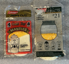 8 Coleman Lantern Gold Top Mantles 21A104G  21A104T  Two - Four Packs   10