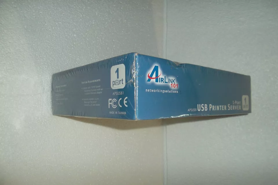 Airlink 1-Port USB Print Server 10/100 Mbps RJ-45 LRP TCP/IP DHCP APSUSB1 NEW - Image 3 of 4