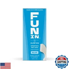 Fun In by Sun In Temporary Hair Color with Easy Brush Applicator for Kids, Te