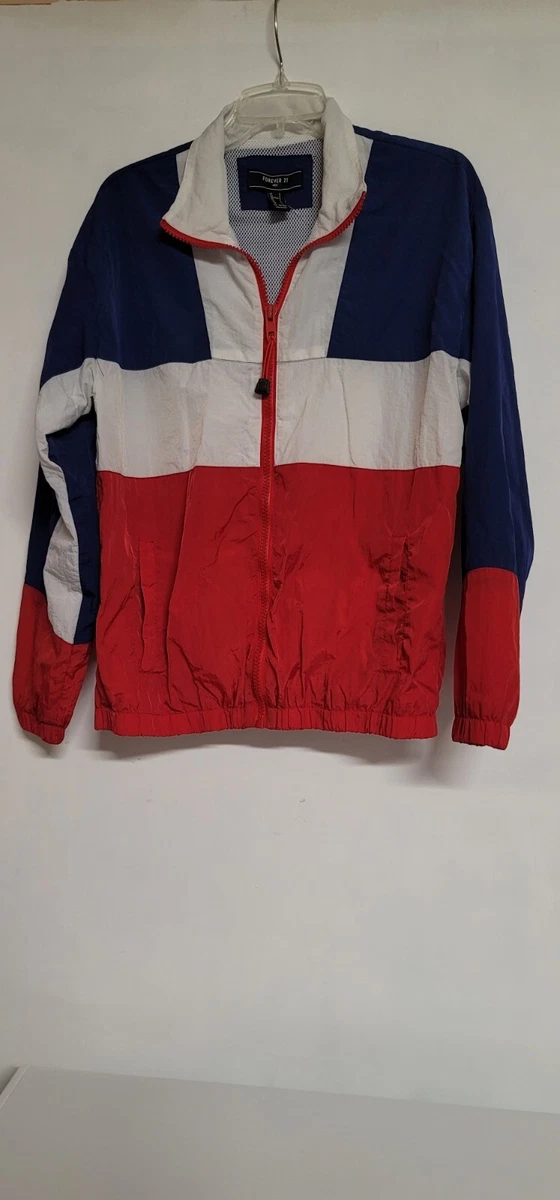 Red windbreaker forever 21 clearance