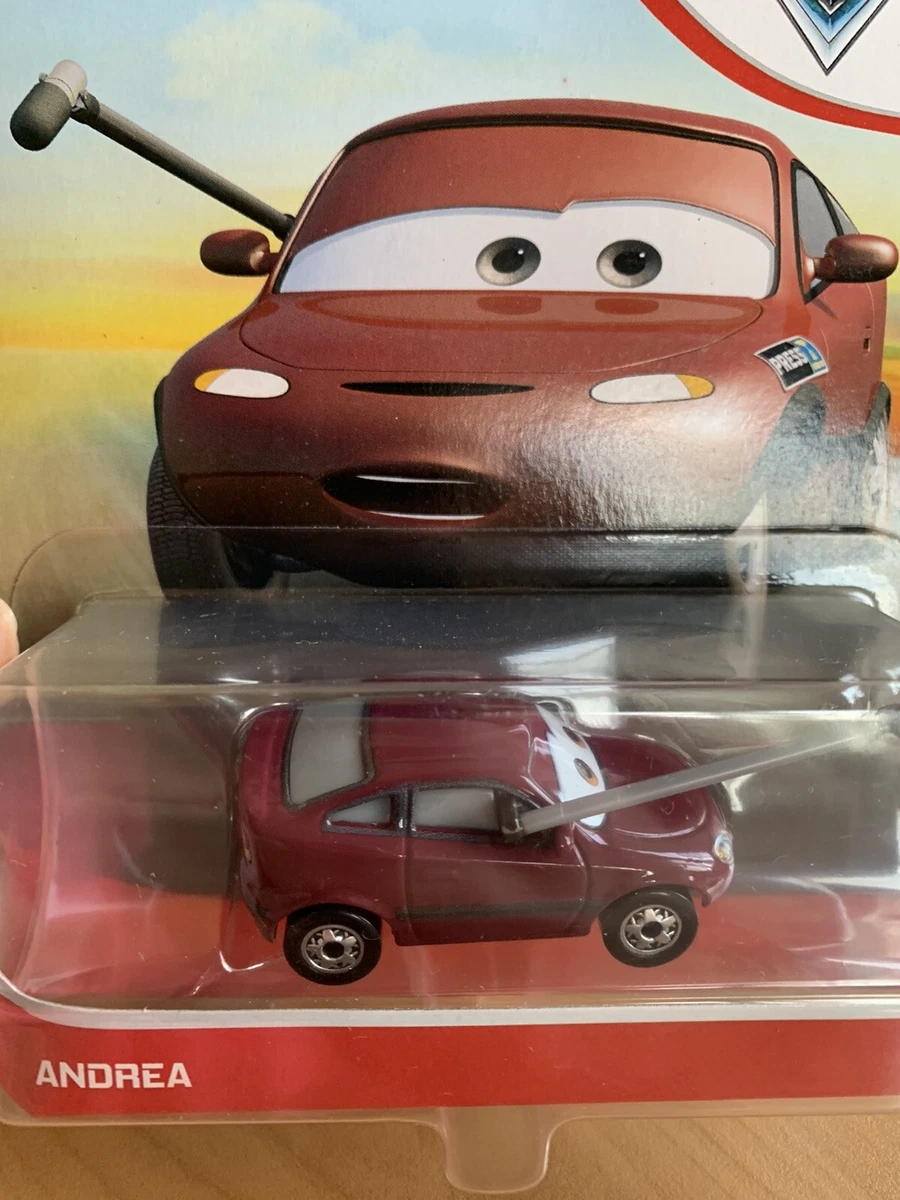 Disney Pixar Cars Andrea Diecast Car Mattel 1.55 Scale BNIB