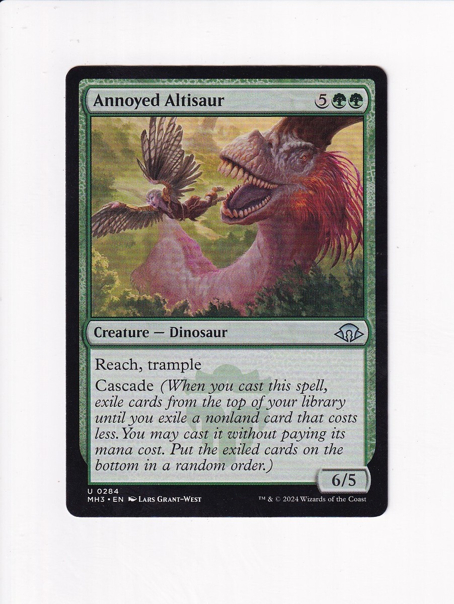 mtg mh3 top cards MAGIC THE GATHERING MODERN HORIZONS III ANNOYED ALTISAUR (#2) Multiverse Set Review: Modern Horizons