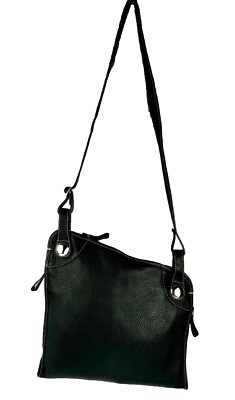 JIL SANDER Luxury Black Leather Slim Crossbody Designer Shoulder Bag - Unisex
