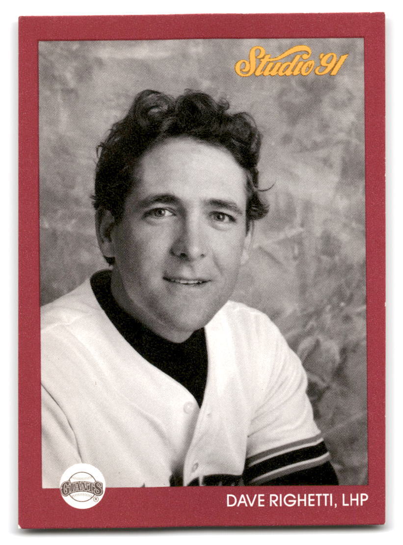 Dave Righetti 1991 Studio Baseball #258 San Francisco Giants