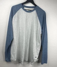 True Grit Shirt Men's Gray Sz XXL Raglan Long Sleeve Oversized NWT