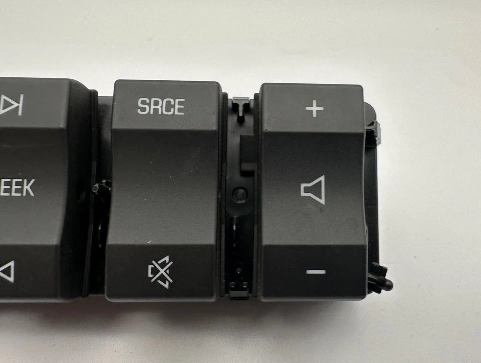 Interruptor de botón de control de audio de radio de música de volumen trasero GMC Acadia OEM 07-16 negro Foto 4 de 4