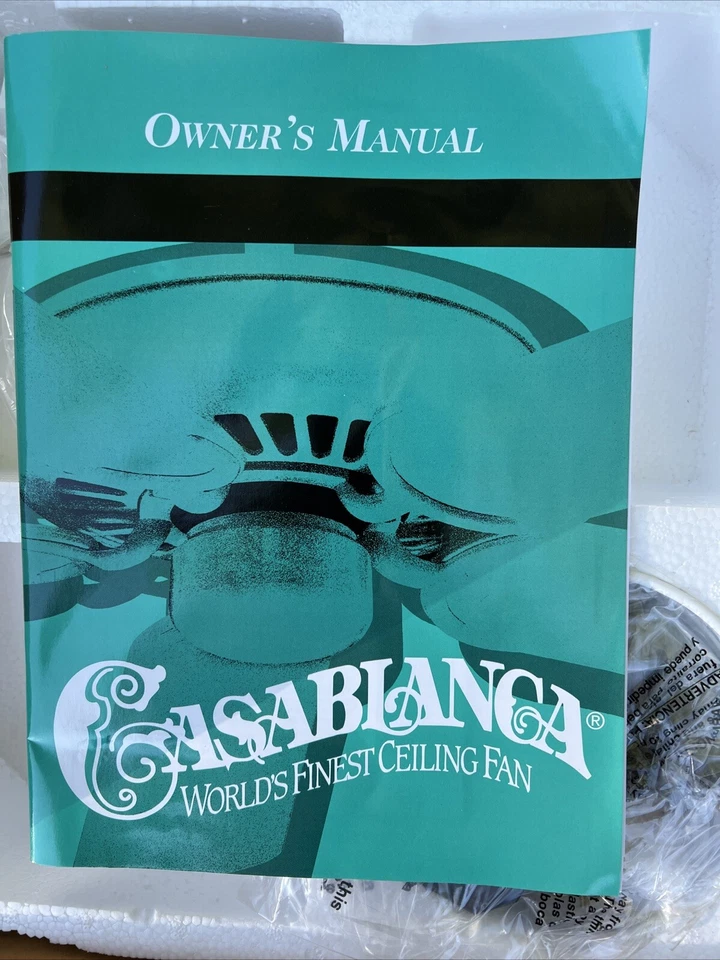 Vintage Casablanca Concentra Series 4911D Snow White Motor 3 Speed Pull Chain - Image 3 of 4