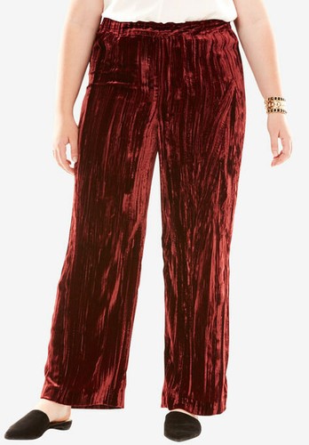red Ladies Casual Trousers size 16W | eBay