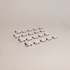 4x White DOLLY TUG & ULD/BAGGAGE TRAILERS Airport GSE Vehicle Models 1:200 Scale