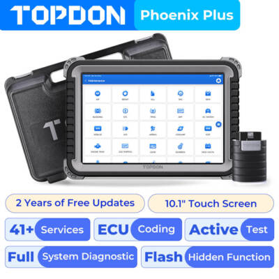 2025 TOPDON Phoenix Plus Bidirectional Car Diagnostic Scanner Tool ECU Coding