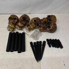 Halloween 3D Skull Stake Party Lights Yard Decor 5Pk