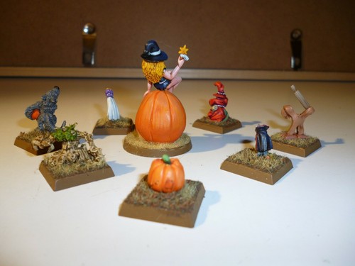 Halloween Metal Well Painted Fantasy Miniatures x7+1pcs - Picture 2 of 3