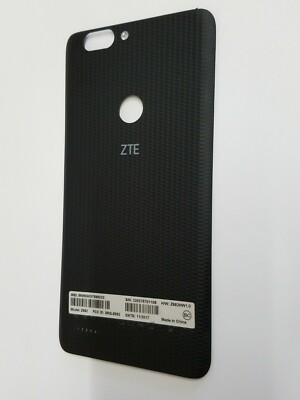 Black Main Back Door Battery Cover For ZTE Z Max Z982 MetroPCS Phone