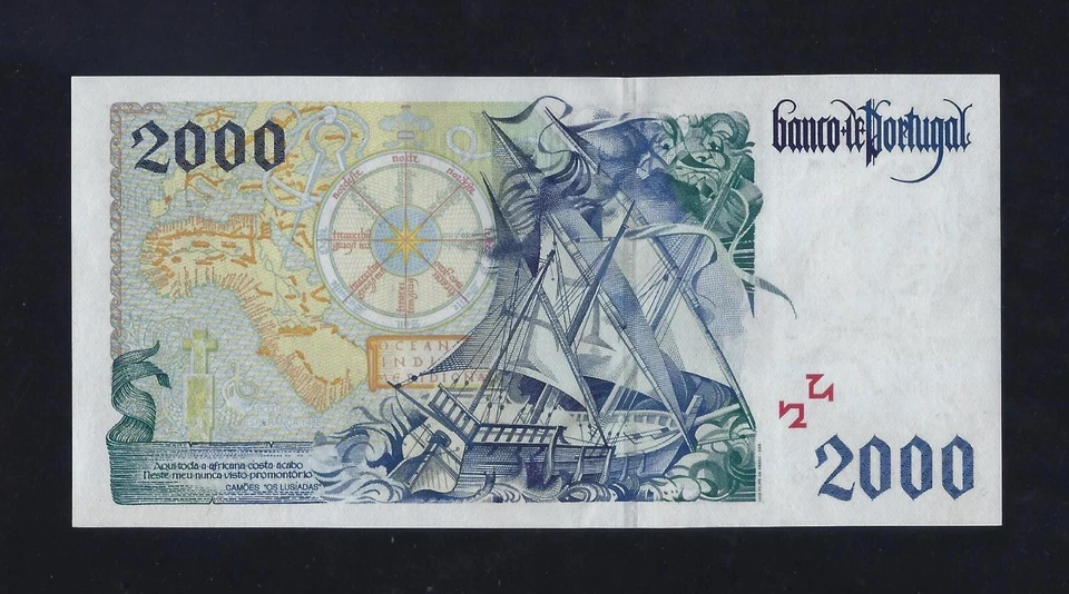 PORTUGAL 2000 Escudos 1997 P-189 UNC  - Image 2 of 2