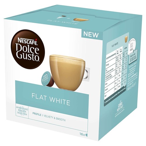 Flat White -Coffee Pods -16 pods FREE 