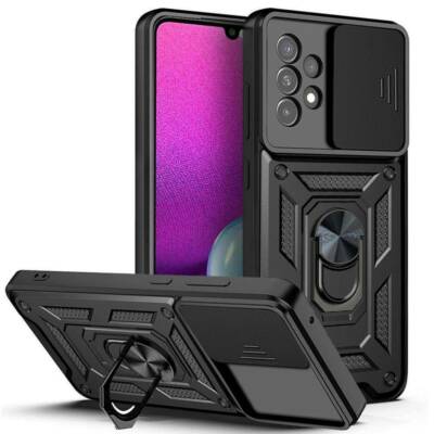 Für Xiaomi Redmi Note 9 - CAMSHIELD Handy Tasche Hülle Schutz Camera SCHWARZ