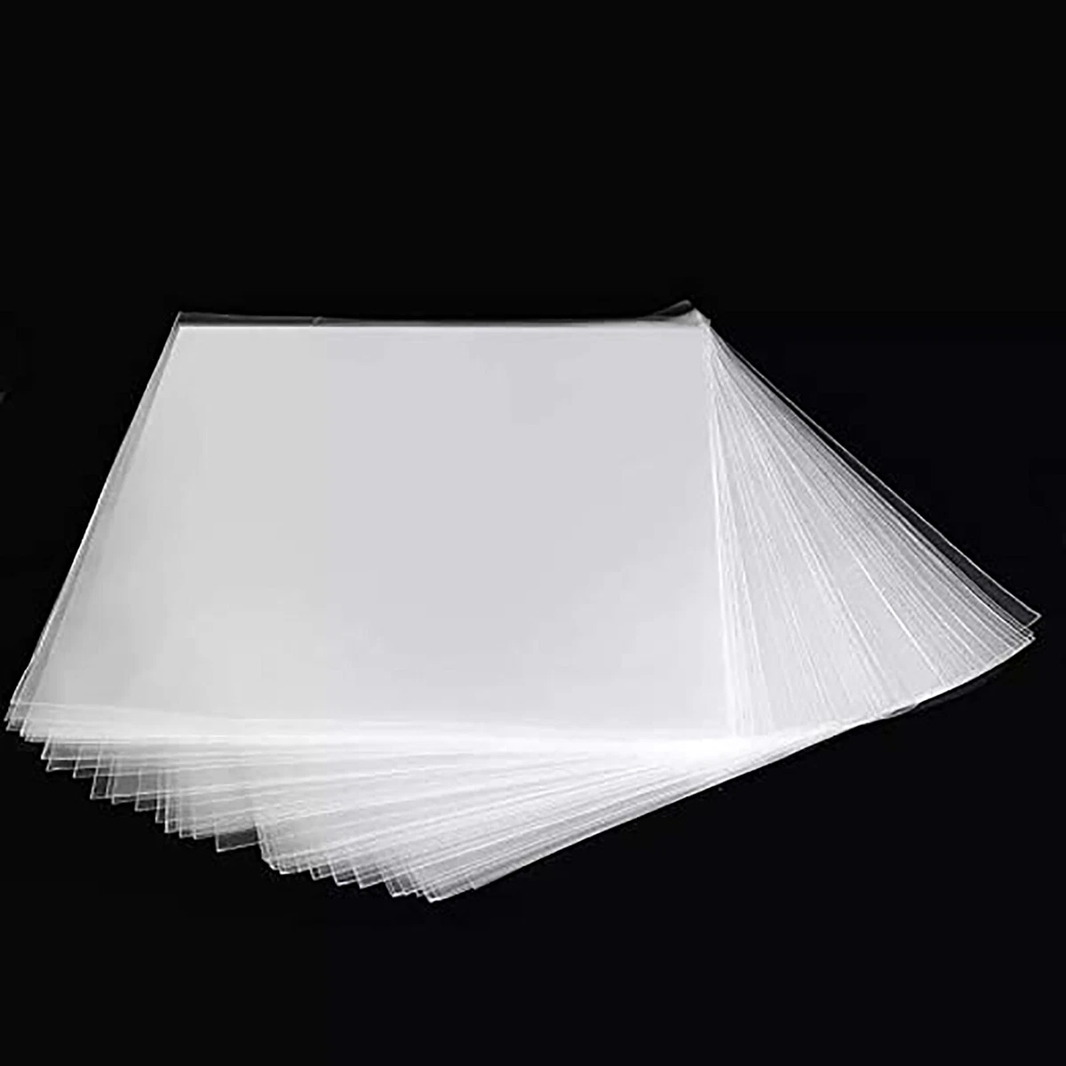 50PCS Sleeves Outer LP Music Durable for 12" Vinyl Record Plastic Record Cover A