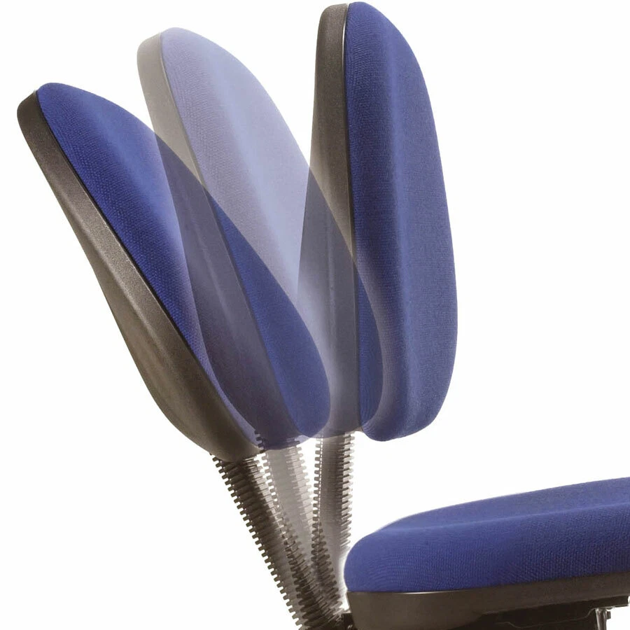 Albion Chairs 001 seat height & back rake adjustable task chairs in blue - Image 4 of 4