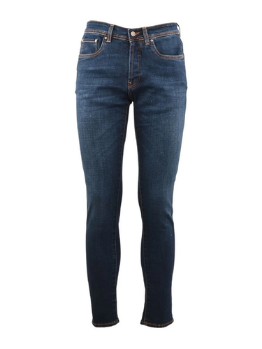 PANTALONE JEANS UOMO LIU JO FRANK DK M000P304 COTONE W02 BLU ORIGINALE PE 2024 - Picture 3 of 4
