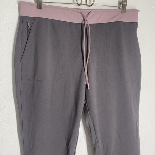 Athleta Pants Womens Hermosa Shale Gray Pull On Ponte Flare Athletic Pant SZ LP - Picture 8 of 12
