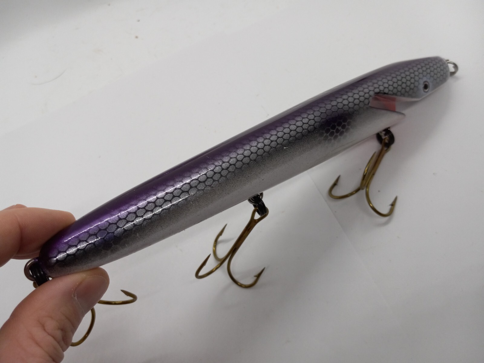 9" Sledgehammer Lures Sledge Purple Back Shad Jerkbait Crankbait Musky