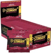 Honey Stinger Caffeinated Energy Chews, 12 Pack Cherry Cola Gluten Free