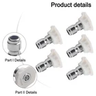 5X Power-Pressure Washer Spray Nozzle Tips 1/4 Quick Connection White 40 Degree