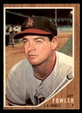 1962 Topps #128 Art Fowler Los Angeles Angels EX