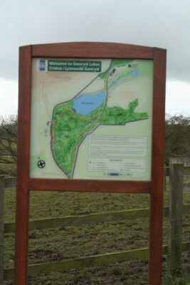 Foto 6x4 Geryd Lakes Lageplan Bryn-yr-ogof Ein idealer Ort, um einen Kurs zu beginnen c2008