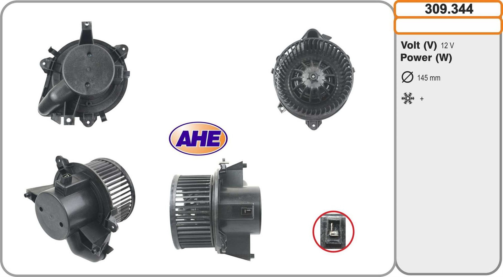 Pulseur d'air habitacle pour Fiat Punto 1.2 et 1.9 JTD compatible versions 60 et 80 CV
