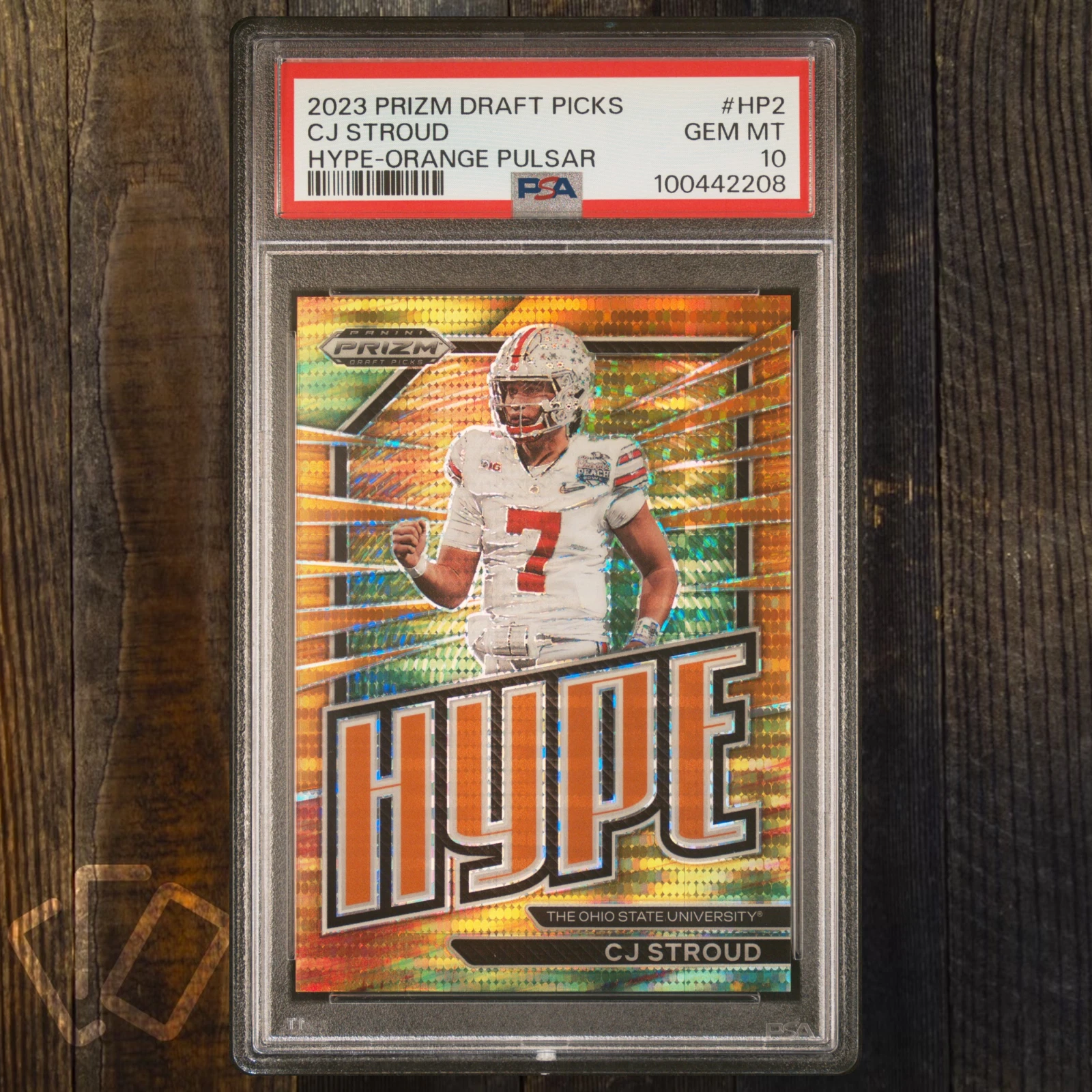 CJ Stroud Panini Prizm Draft Picks Hype #HP2 Orange Pulsar