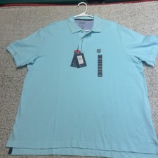 Chaps Polo Shirt Men's Size XL Light Blue Classic Logo Casual Short Sleeve
