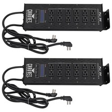 Pair Of (2) Chauvet Pro-d6 6 Channel 20 Amp Dmx-512 Dimmer/switch Packs