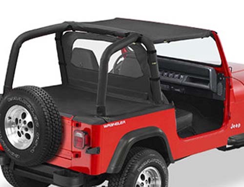 Bikini Strapless Black Denim de haute qualité conçu pour Jeep Wrangler YJ