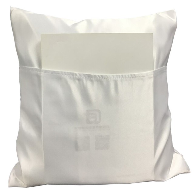 20Pcs White Sublimation Blank Pillow Case w/ Front Pocket Book Pocket