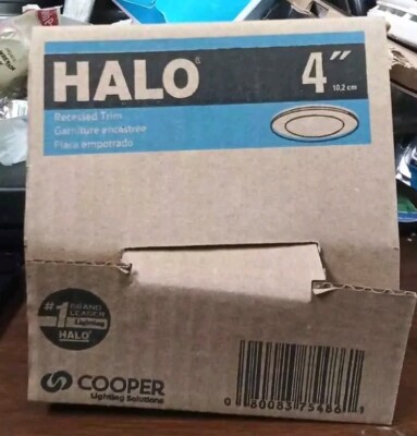 Cooper Lighting Solutions, Halo 4'' Inch, White, Recessed Trim, 4003SC