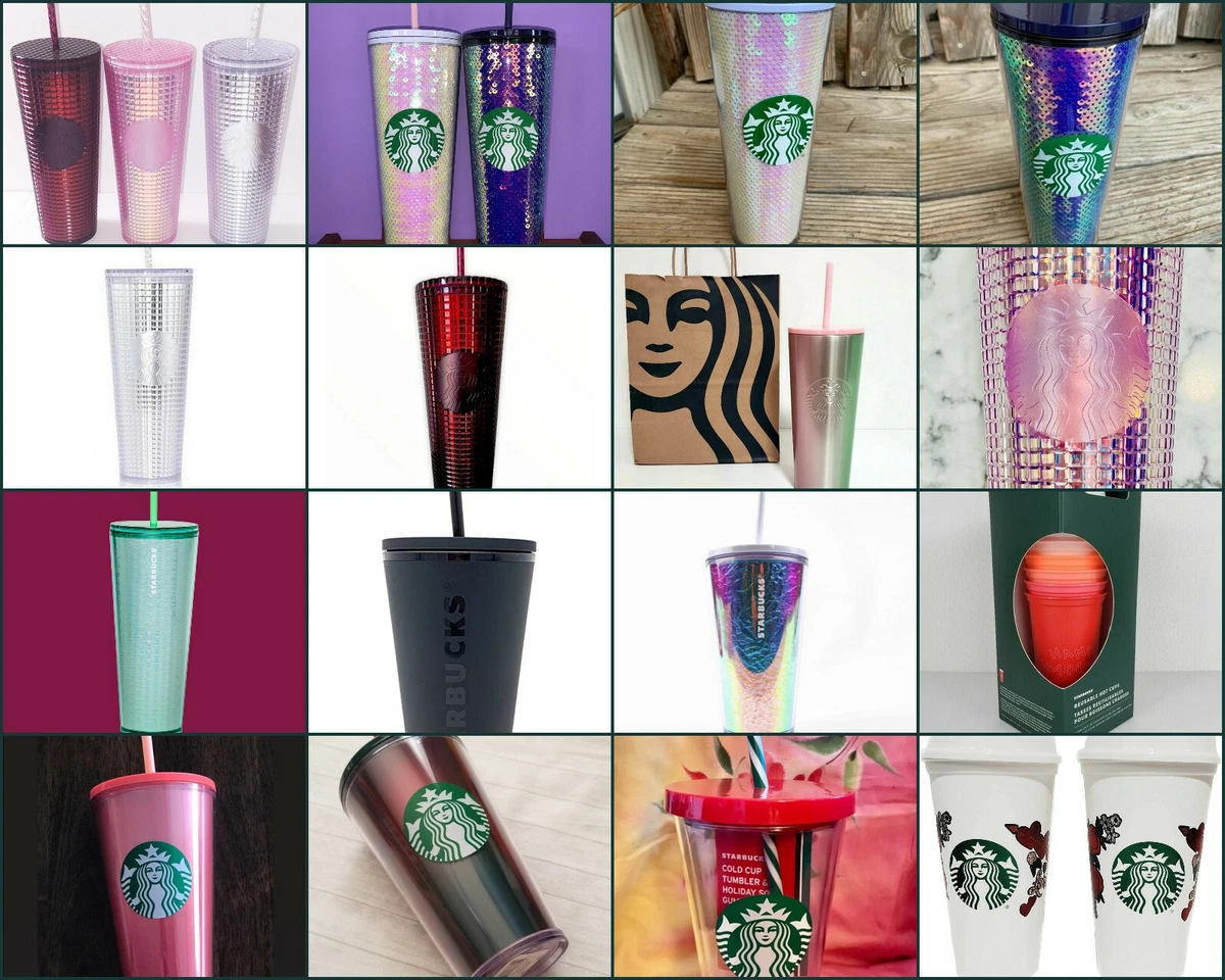 NEW Starbucks 2020 HOLIDAY SEQUIN STUDDED IRIDESCENT DISCO PINK