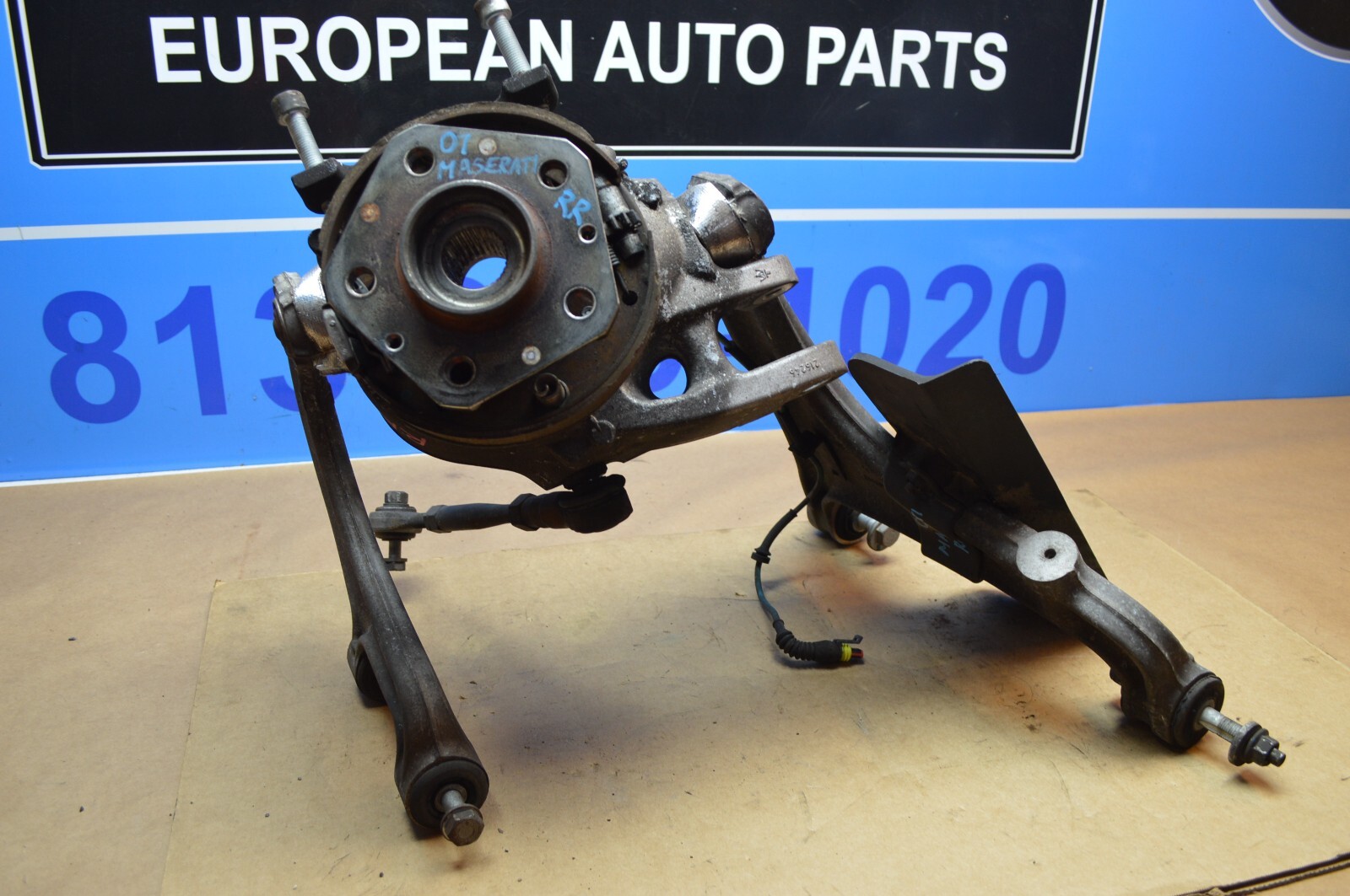 2007 MASERATI QUATTROPORTE 4.2L M139 REAR RIGHT SIDE SPINDLE WITH CONTROL ARM