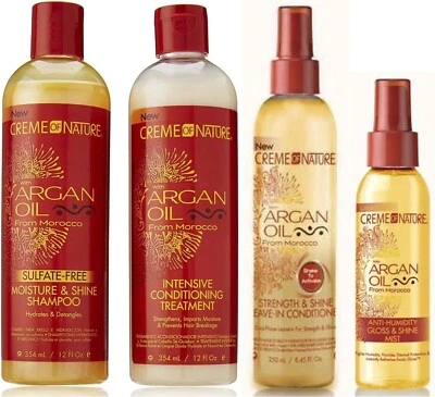 CREME OF NATURE Crème Of Nature Arganöl (4er Set) UK Verkäufer