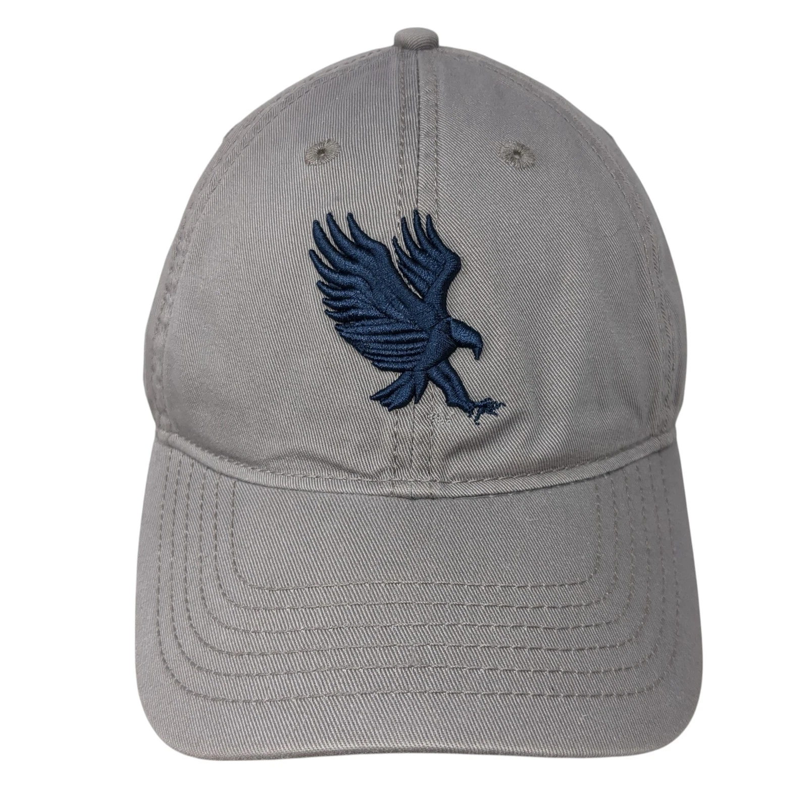 War Eagle Slideback Hat Gray One Size Adjustable Embroidered Legacy
