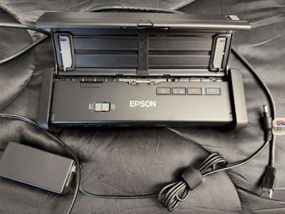 EPSON WorkForce ES-200 Portable USB Color Document Scanner J391B w/ AC Adapter
